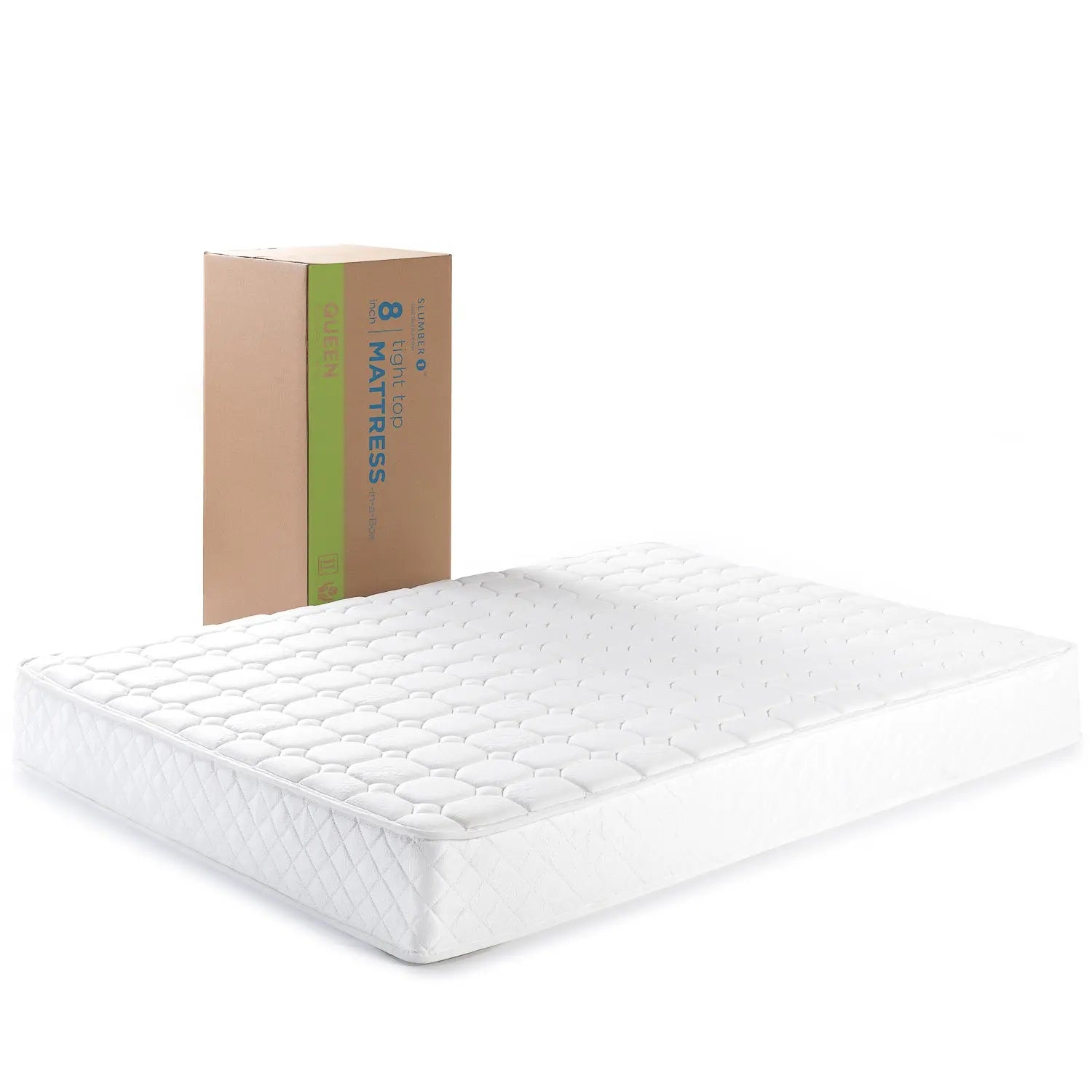 Zinus 8" Quilted Hybrid Mattress of Comfort Foam and Pocket Spring, Twin Hand C Mart