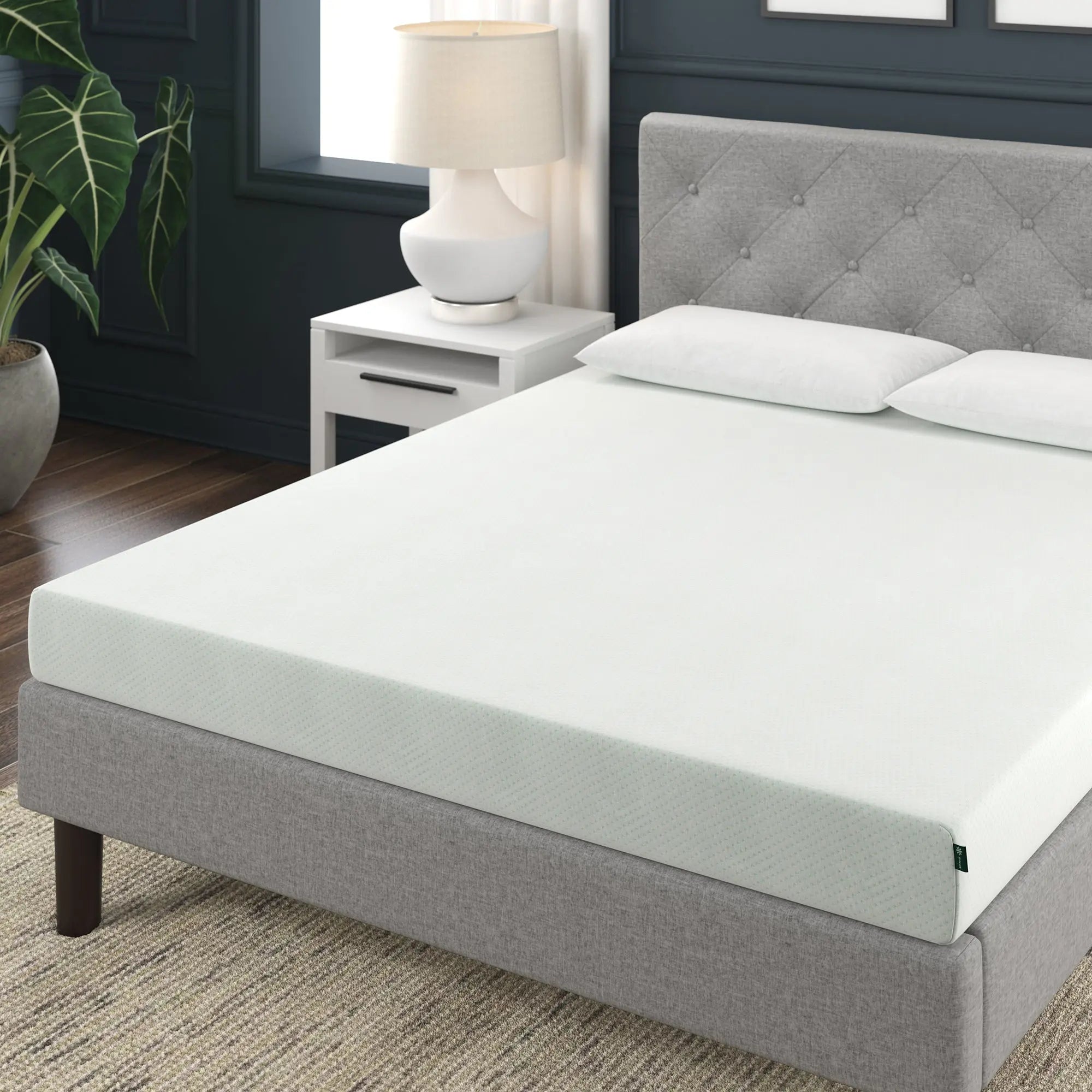 Zinus Spa Sensations 6" Green Tea Rest Well Memory Foam Mattress, Adult, Queen Hand C Mart